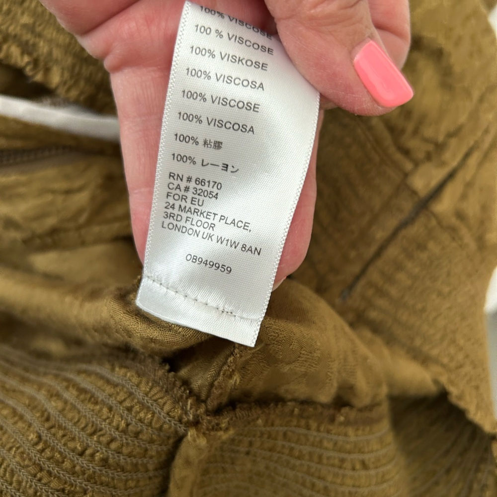 Anthropologie/Maeve Golden Green Animal Print Jacket - Picture 8 of 9